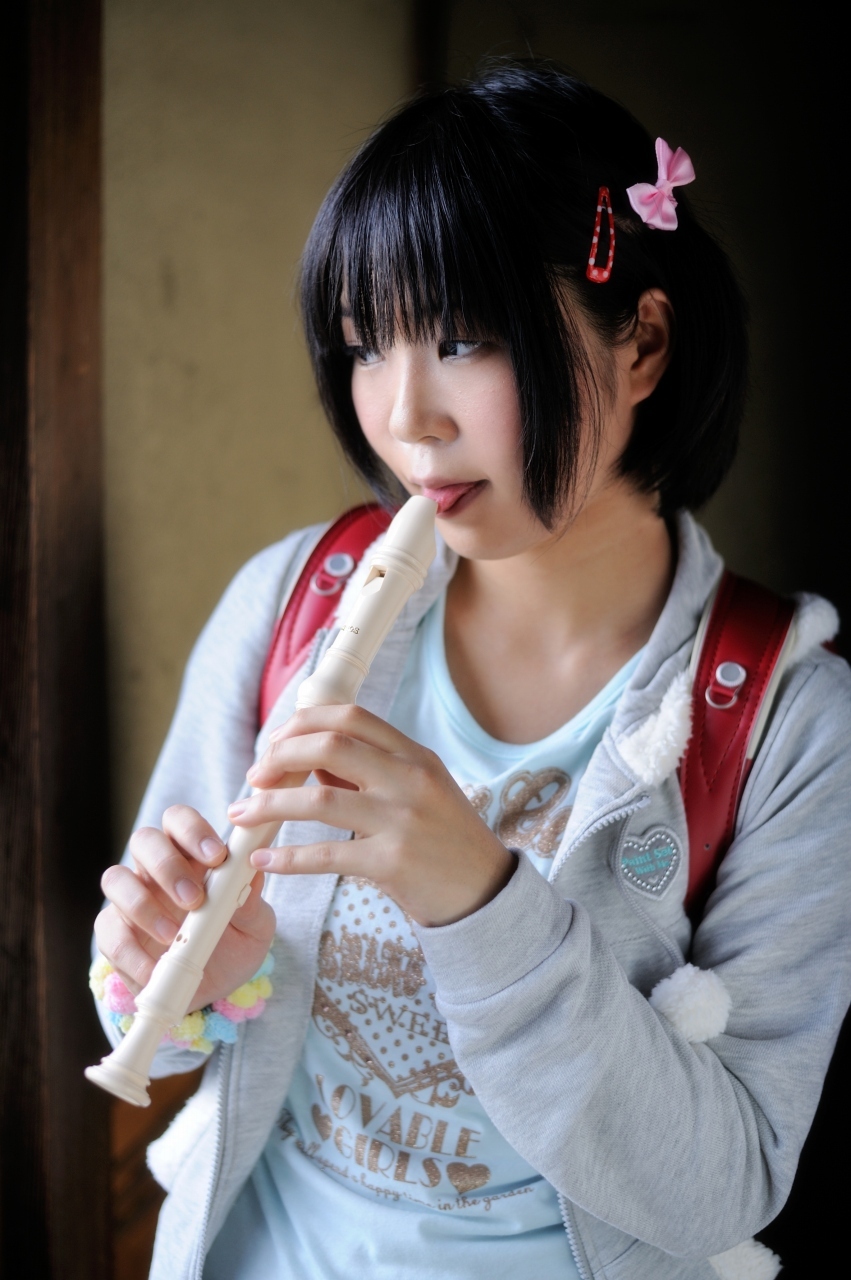 [Cosplay] Hot Flute Student - Pigtails & Perfect Ass